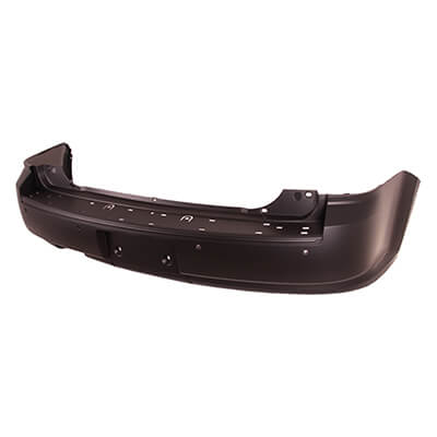 2009 Ford Flex Rear Bumper Cover (Non-Turbo; Single Exhaust Cutout On Driver Side; w/o Tow; w/ Park Assist Sensor Holes) FO1100640