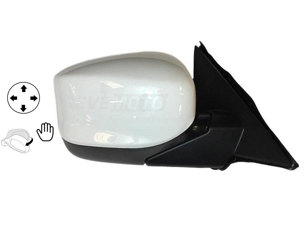 2009_Honda_Accord_Passenger_Side_View_Mirror_Sedan_Without_Heat_USA-Built_Painted_Taffeta_White_NH578