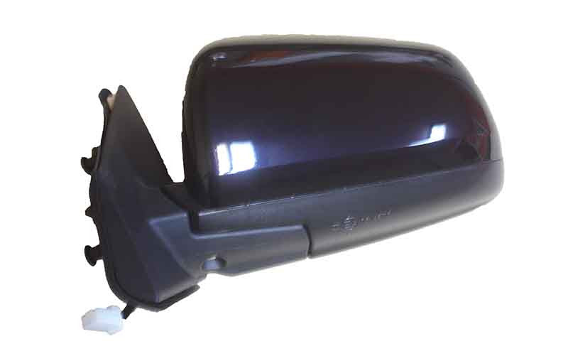 2009 Mitsubishi Lancer Side View Mirror Painted Tarmac Black Pearl, Paint Code: X42 (back view)