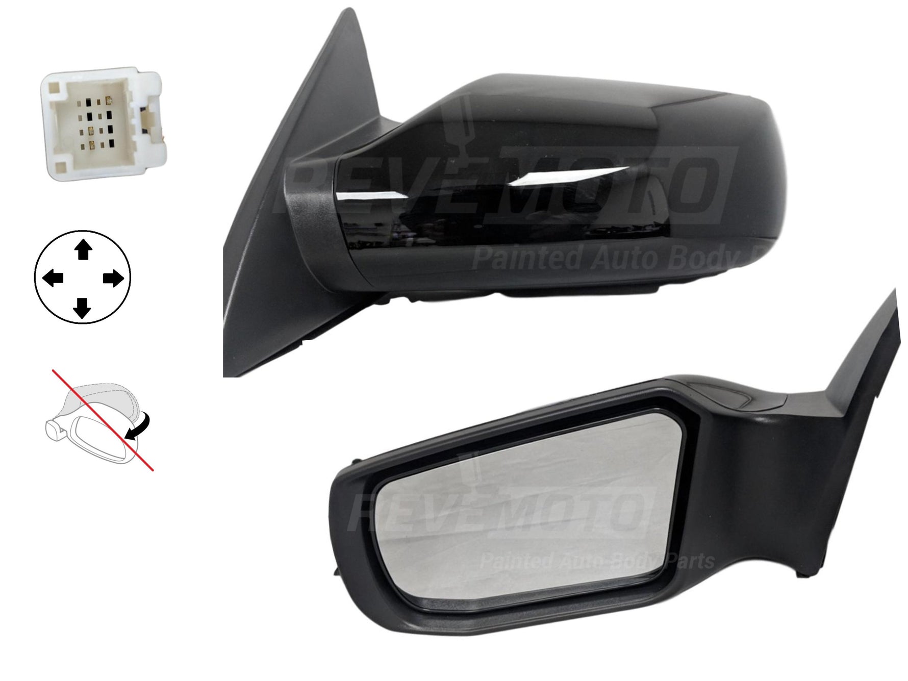 2012 Nissan Altima Side View Mirror Painted (Sedan)