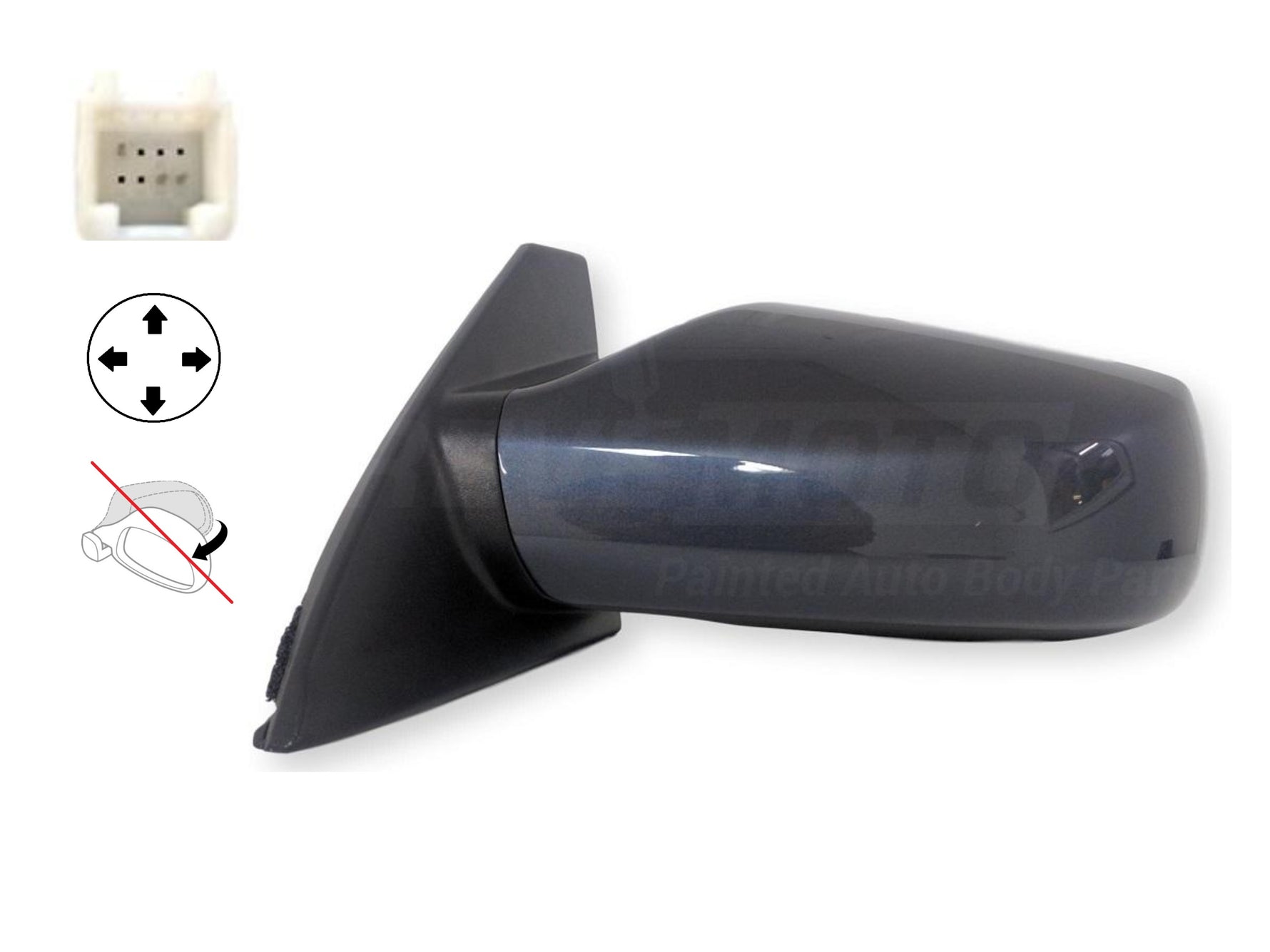 2009 Nissan Altima Side View Mirror Painted (Coupe)