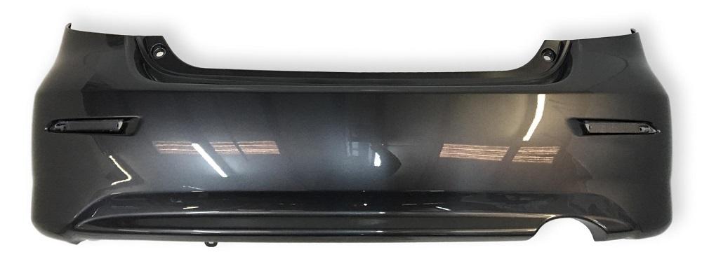 2012 Toyota Matrix Rear Bumper, Without Spoiler Hole, Painted Magnetic Gray Metallic (1G3)