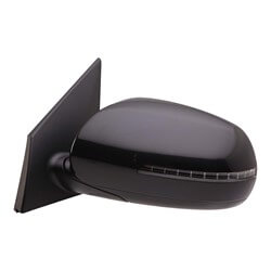 2010-2011 Kia Rio5 Driver Side Power Door Mirror (Heated; w-Turn Signal; Power; Manual Folding) KI1320170