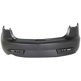 2010-2011 Mazda 3 Rear Bumper; Sedan; 3.0L Eng.; Upper Primed; Lower Center Area Textured; MA1100201; BBM450221MBB