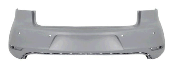 2010-2011 Volkswagen GTI Rear Bumper (Hatchback Models; w/ Park Assist Sensor Holes) - VW1100184