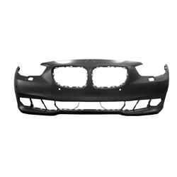 2010-2013 BMW 5Series Front Bumper; Gran Turismo; w/ Park Assist Sensor Holes; w/ Side View Camera; BM1000319; 51117248039