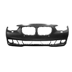 2010-2013 BMW 5Series Front Bumper; Gran Turismo; w/ Park Assist Sensor Holes; w/o Side View Camera; BM1000318; 51117248038