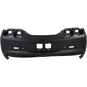 2010-2013 Chevrolet Camaro Rear Bumper Cover Convertible Coupe w Park Assist Sensor Holes wo Tow Hooks_GM1100847