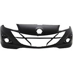 2010-2013 Mazda 3 Front Bumper; Hatchback; w/ Mazdaspeed; 2.3L Eng.; MA1000232; BBN650031EBB