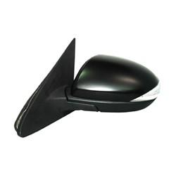 2010-2013 Mazda 3 Mirror (Driver Side); Power; Manual Folding; Non-Heated; w/ Signal Light; w/o Blindspot Detection; w/ Cover; MA1320160; BBM46918ZN