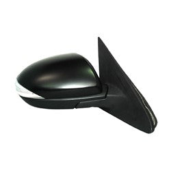 2010-2013 Mazda 3 Mirror (Passenger Side); Power; Manual Folding; Non-Heated; w/ Signal Light; w/o Blindspot Detection; w/ Cover; MA1321160; BBM46912ZN