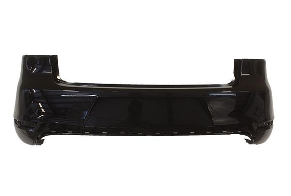 2010-2014 Volkswagen GTI Rear Bumper Painted Deep Black Pearl (LC9X), w/o Park Assist Sensor Holes