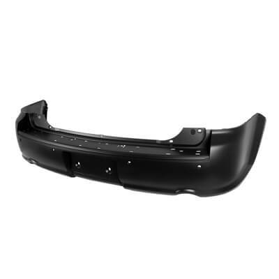 2010-2019 Ford Flex Rear Bumper Cover (Turbo Models; 2 Exhaust Cut-Outs; w/o Tow; w/ Park Assist Sensor Holes) FO1100658