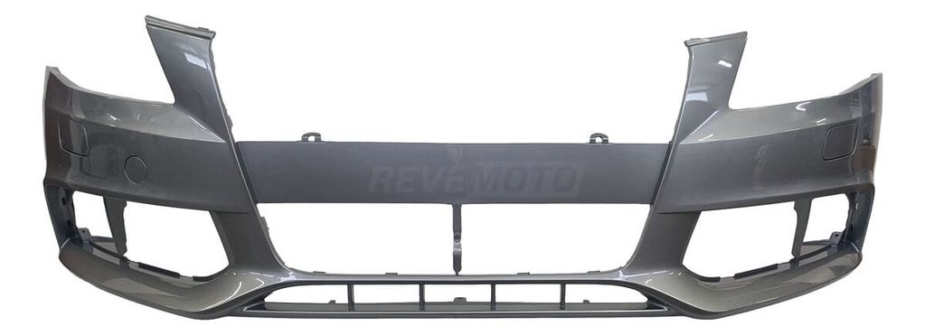 2010 Audi A4 Front Bumper Painted Quartz Gray Metallic LY7G Without S-Line Pkg Without Park Assist With HeadLigh tWasher Holes Sedan_Wagon