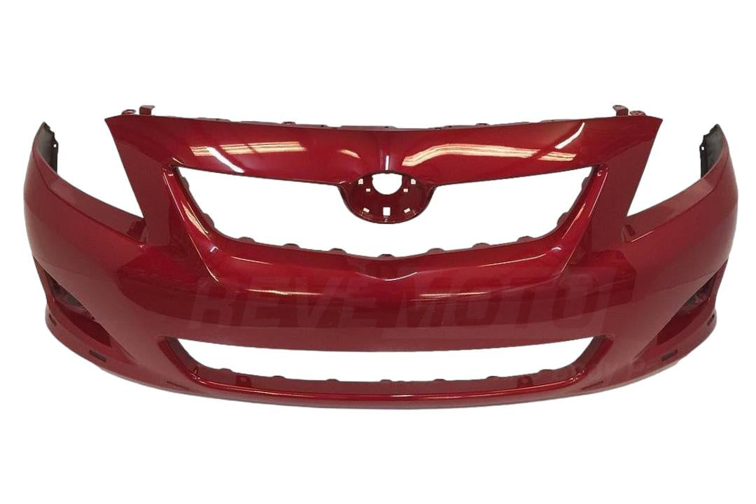 2009-2010 Toyota Corolla Front Bumper Painted Barcelona Red Mica (3R3)