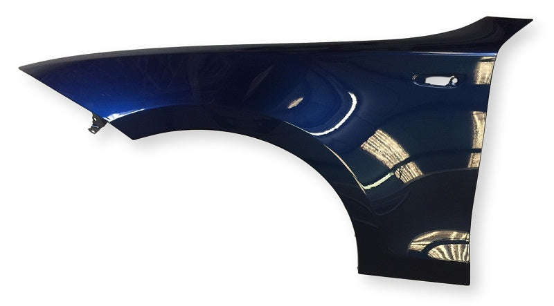 2010 BMW 128I Left_Driver-side Fender Painted Deep Sea Blue Metallic (A76)