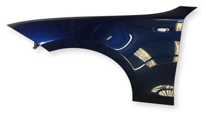 2010 BMW 135I Left_Driver-side Fender Painted Deep Sea Blue Metallic (A76)