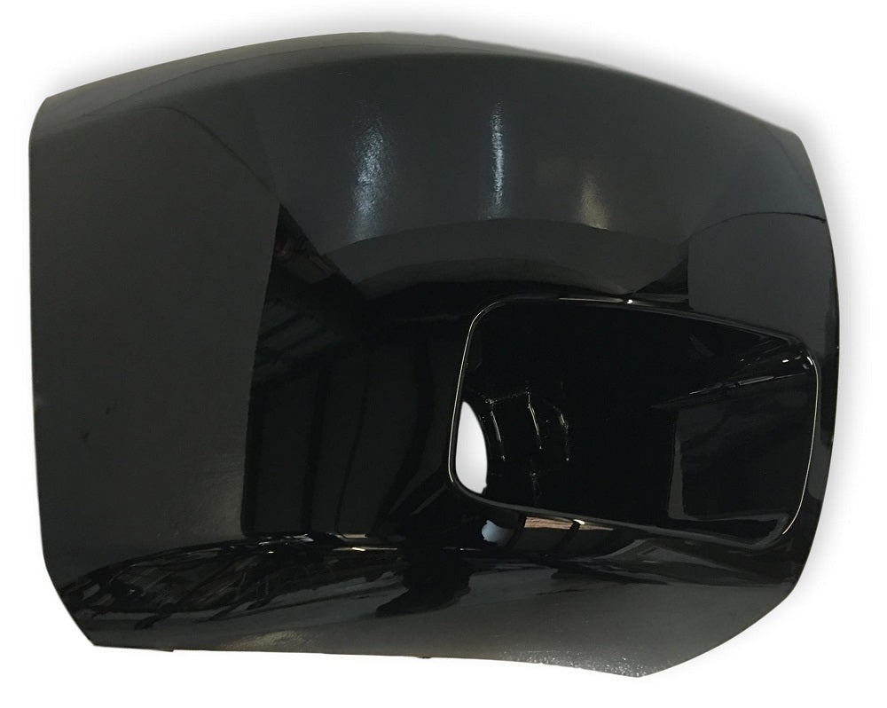 2010 Chevrolet Silverado Passenger Side Front Bumper End Cap With Foglight Painted Black (WA8555)