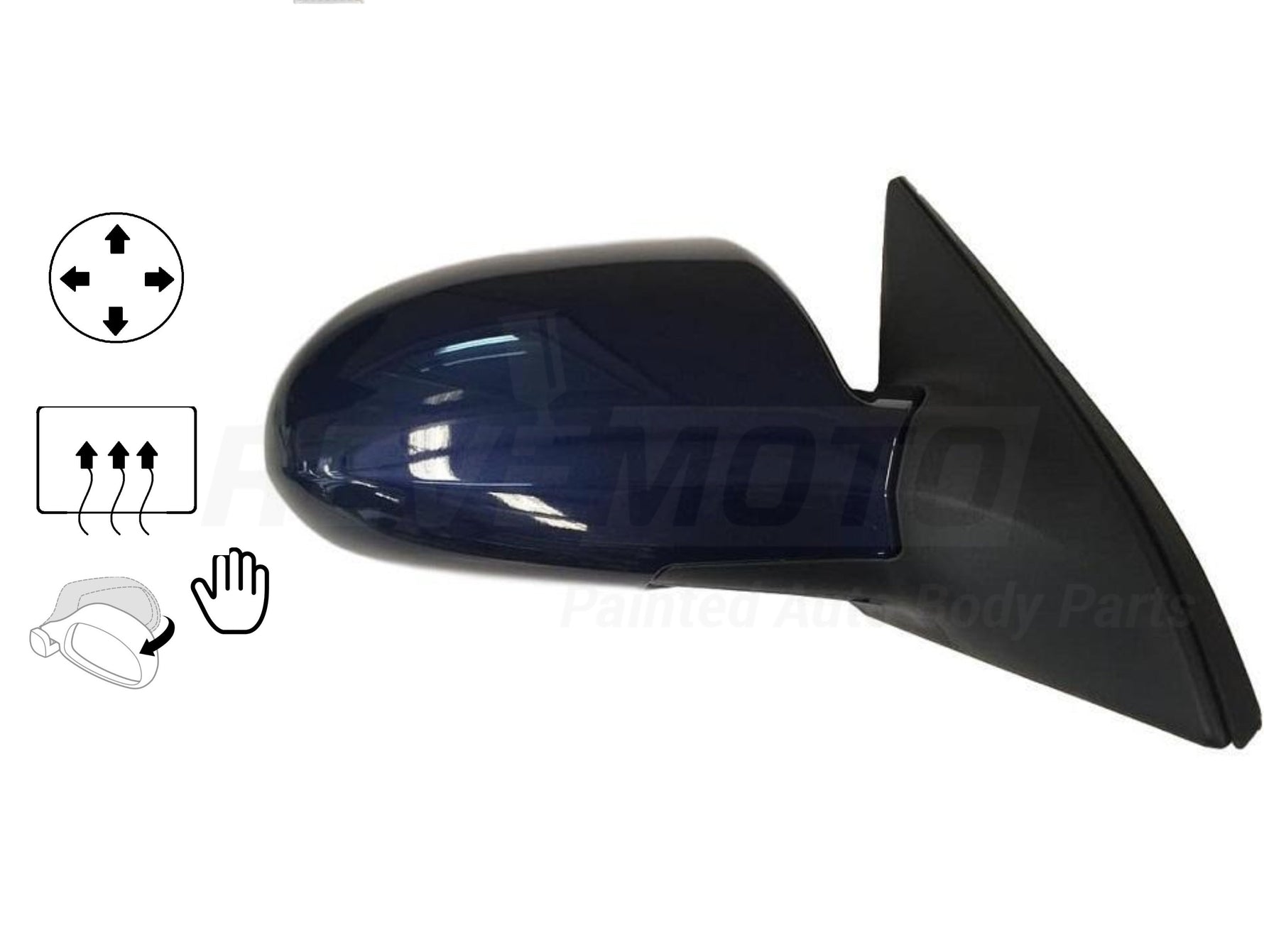 2007 Hyundai Elantra Side View Mirror Painted