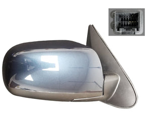 2010 Hyundai Santa Fe Passenger Side View Mirror, Heated, Manual Folding, Painted Pacific Blue Pearl (T3); ; 876200W000.jpgS