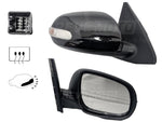 2010 Kia Forte Passenger Side View Mirror Sedan; Heated; w- Turn Signal Light Painted Ebony Black (EB)_876061M000