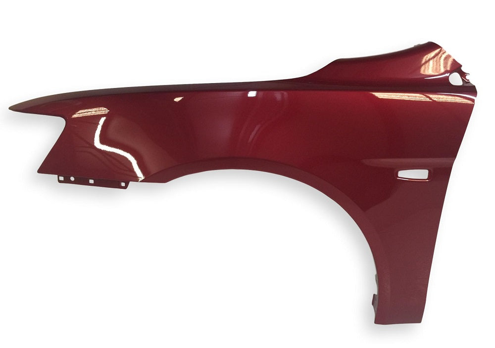 2010 Mitsubishi Lancer Driver Side Fender ES, LS Models Painted Rally Red Metallic (CMP10026, P26).jpg
