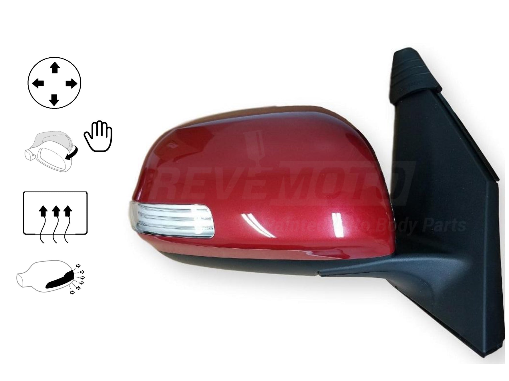 2009 Toyota RAV4 Side View Mirror Painted