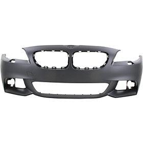 2011-2013 BMW 5Series Front Bumper; w/ M-Pkg; Sedan; w/o Park Assist Sensor Holes; BM1000254; 51118048670