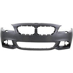2011-2013 BMW 5Series Front Bumper; w/ M-Pkg; Sedan; w/o Park Assist Sensor Holes; BM1000254; 51118048670