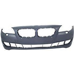 2011-2013 BMW 5Series Front Bumper; w/o M-Pkg; Sedan; w/ Park Assist Sensor Holes; w/ Side View Camera; BM1000240; 51117285965
