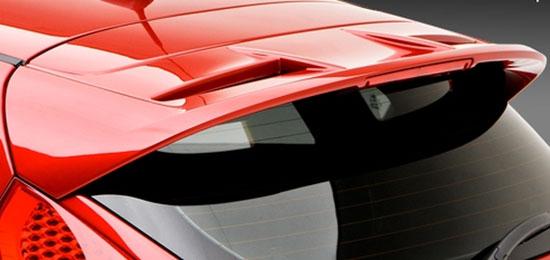 2011-2013 Ford Fiesta Spoiler, Primed and Ready to Paint