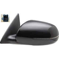 2011-2013 Kia Forte Driver Side Power Door Mirror (Coupe; Heated; w-Turn Signal; Manual-Folding)_KI1320155_876051M005