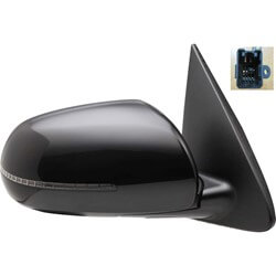 2011-2013 Kia Forte Passenger Side Manual Door Mirror (Hatchback-Sedan; Heated; w-Turn Signal Light; Manual-Folding)_KI1321156_876201M005