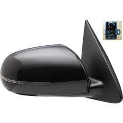 2011-2013 Kia Forte Passenger Side Manual Door Mirror (Hatchback-Sedan; Heated; w-Turn Signal Light; Manual-Folding)_KI1321156_876201M005