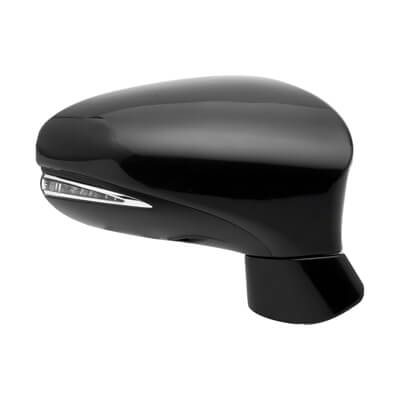 2011-2013 Lexus CT200H M_irror (Passenger Side); w_o F-Sport Package; Power; Manual Folding; Heated; w_o Memory; w_ Signal Light; w_ Puddle Lamp; w_o Auto Dimming; LX1321112; 8791076040