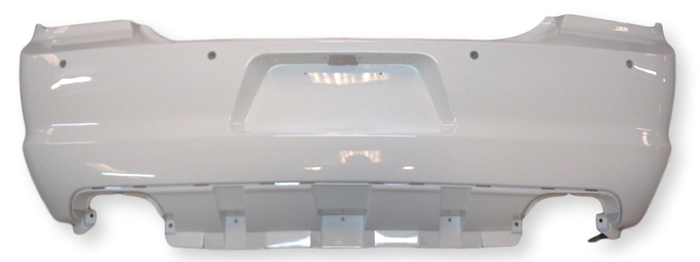 2011-2014 Dodge Charger Rear Bumper, WITH Sensors Painted Bright White (PW7)