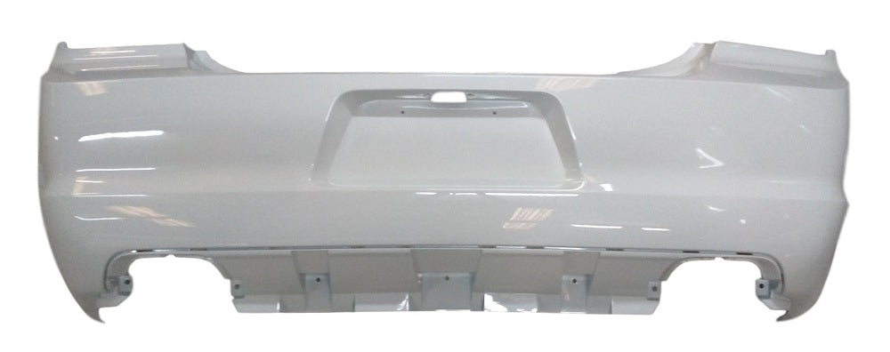2011-2014 Dodge Charger Rear Bumper WITHOUT Sensors Painted Bright White (PW7)