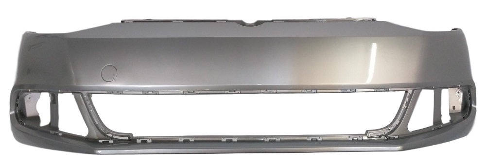 2011-2014 Volkswagen Jetta Front Bumper Painted Reflex Silver Metallic (8E), Sedan, w_o Park Assist