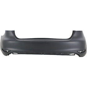 2011-2014 Volkswagen Jetta Rear Bumper (Type 6; GLI Sedan/Hybrid Models; w/o Park Assist Sensor Holes) - VW1100189