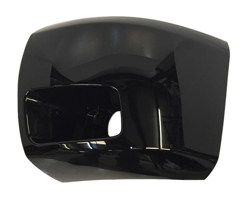 2011 Chevrolet Silverado Driver Side Front Bumper End Painted Black (WA8555), With Foglight Hole