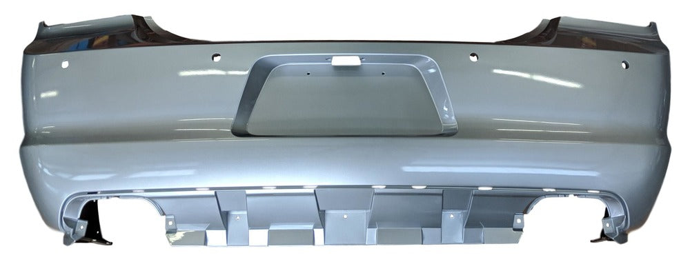 2011 Dodge Charger Rear Bumper, WITH Park Assist Sensor Holes, Painted Bright White (PW7)