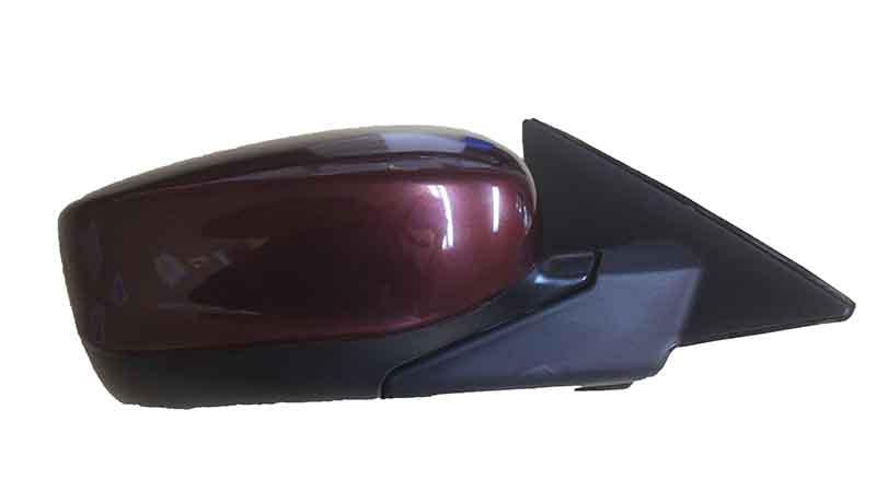 2011 Honda Accord Side View Mirror Painted Basque Red Pearl, Paint Code: R530P (back view)); 76208TA5A11