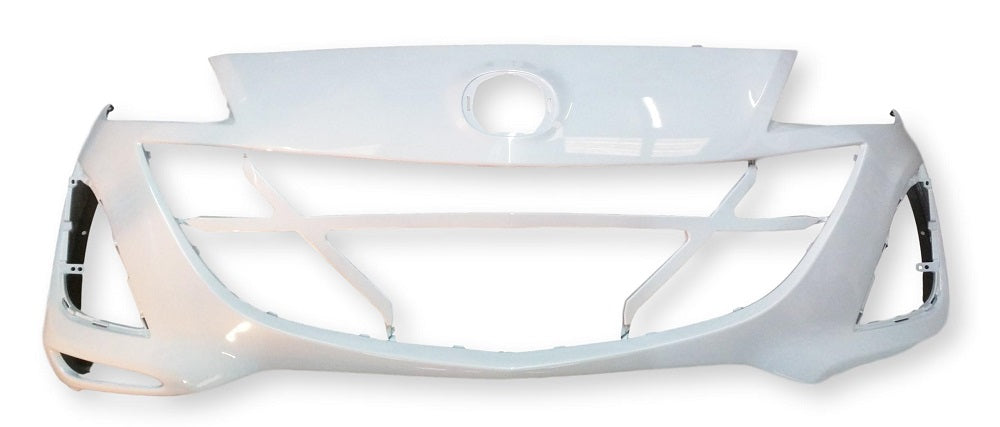 2010 Mazda 3 Front Bumper Painted Crystal White Pearl (34K); BCW850031JBB