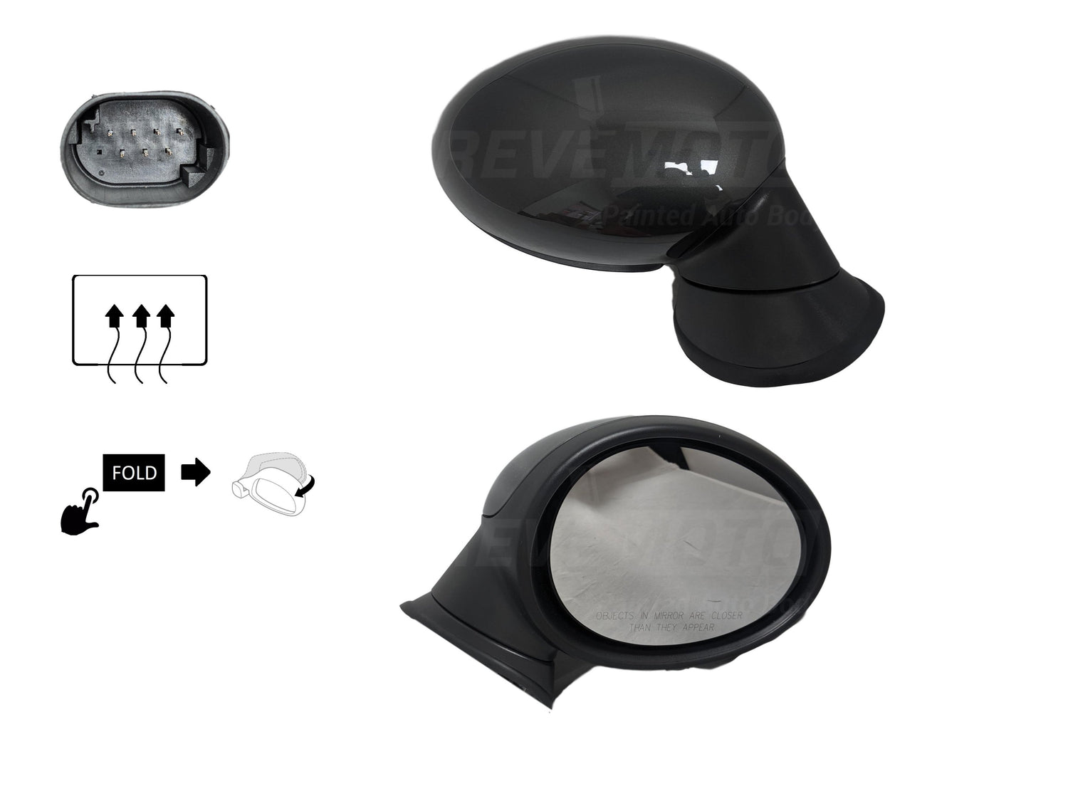 2014 Mini Cooper Roadster Side View Mirror Painted