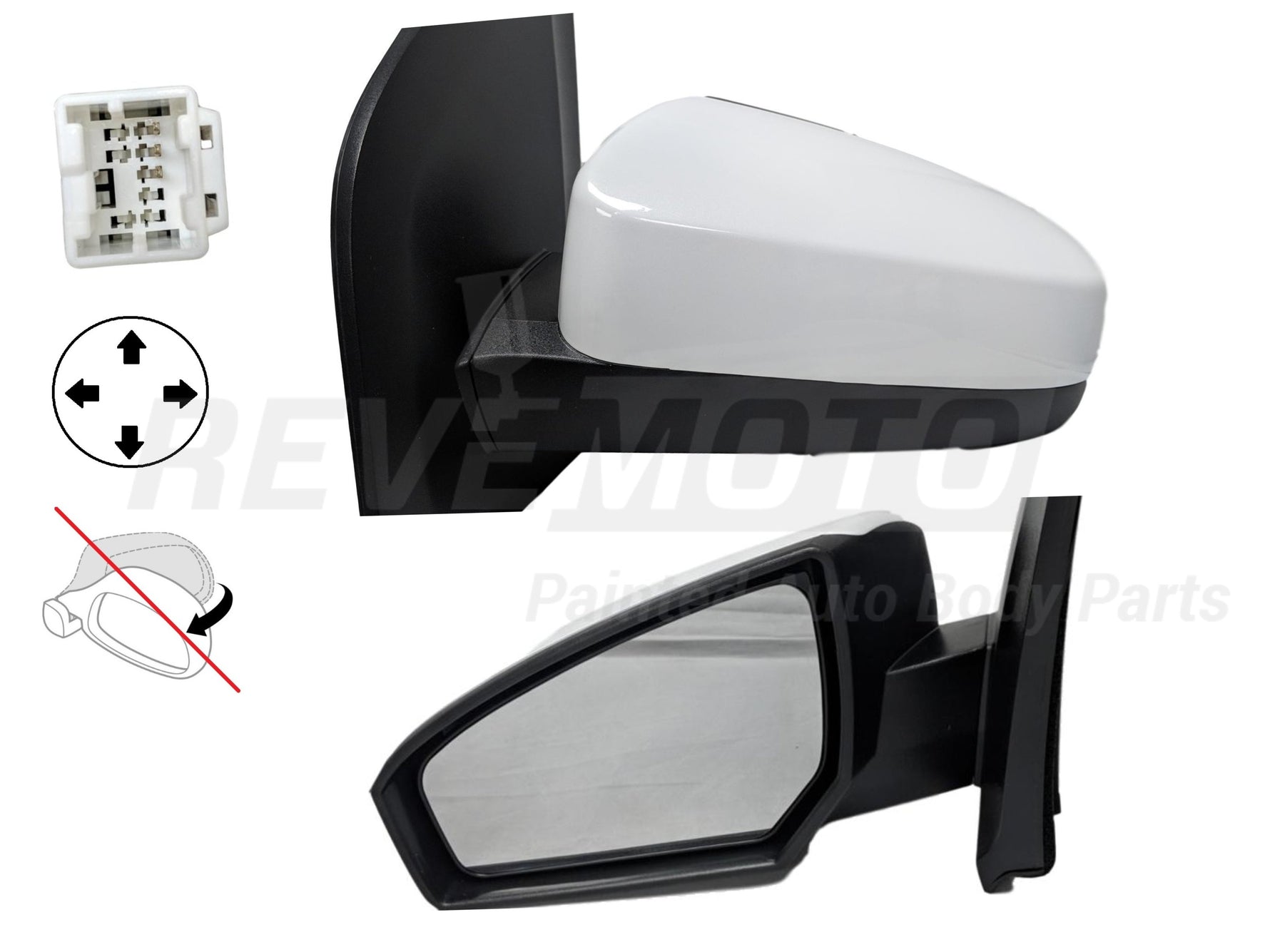 2012 Nissan Sentra Side View Mirror Painted
