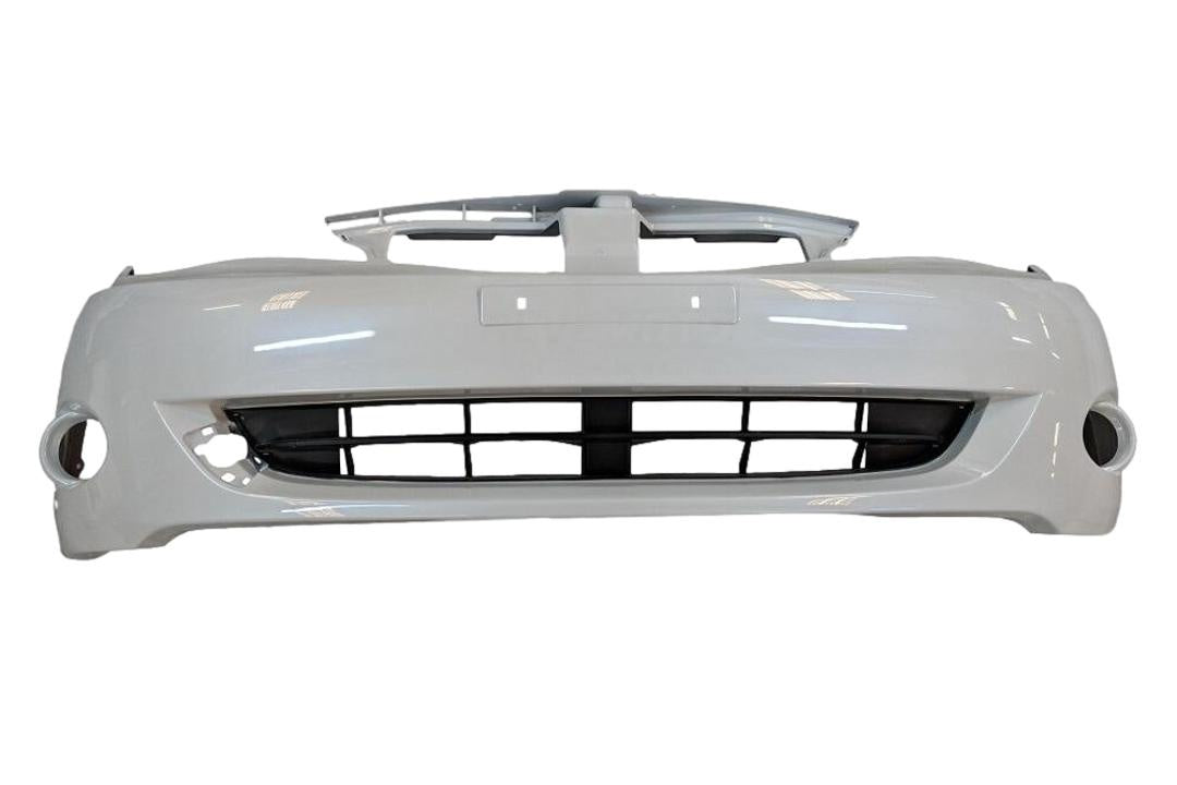 2008-2011 Subaru Impreza WRX Front Bumper Painted_Satin_White_Pearl_37J_WITHOUT: Lower Lip Molding Holes, Lip Spoiler_ 57704FG001_ SU1000158