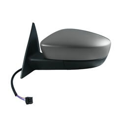 2012-2013 Volkswagen Beetle Side View Mirror (Heated; w/o Turn Signal; Manual Folding; Driver-Side) - VW1320149