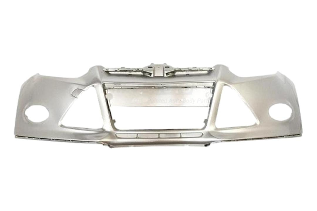 2012-2014 Ford Focus Front Bumper Painted (Sedan_Hatchback) Ingot Silver Metallic (UX) BM5Z17D957CAPTM FO1000664