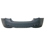 2012-2015 BMW 3Series Rear Bumper; Sedan -  w_o M Sport Line; w_o Park Assist Sensor Holes; w_ Molding Holes; Modern Type; w_o Park Distance Cover Sensor Holes; F30 335I; BM1100243; 51127312732