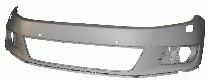 2012-2016 Volkswagen Tiguan Front Bumper (Type 2; w/ Head Light Washer Holes; w/ Park Assist Holes) - VW1000214	